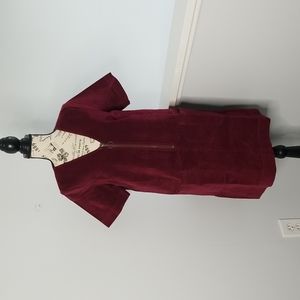 Leo & sage burgundy velvet dress size medium